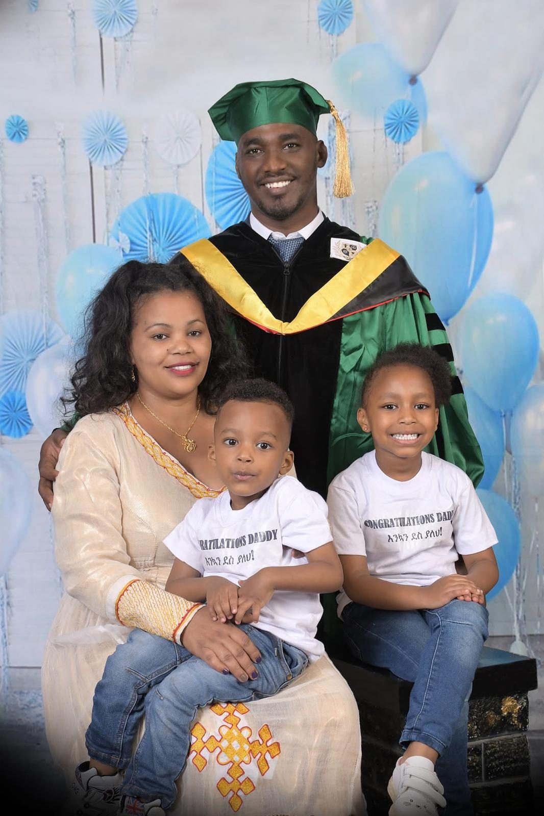 Graduation day with family