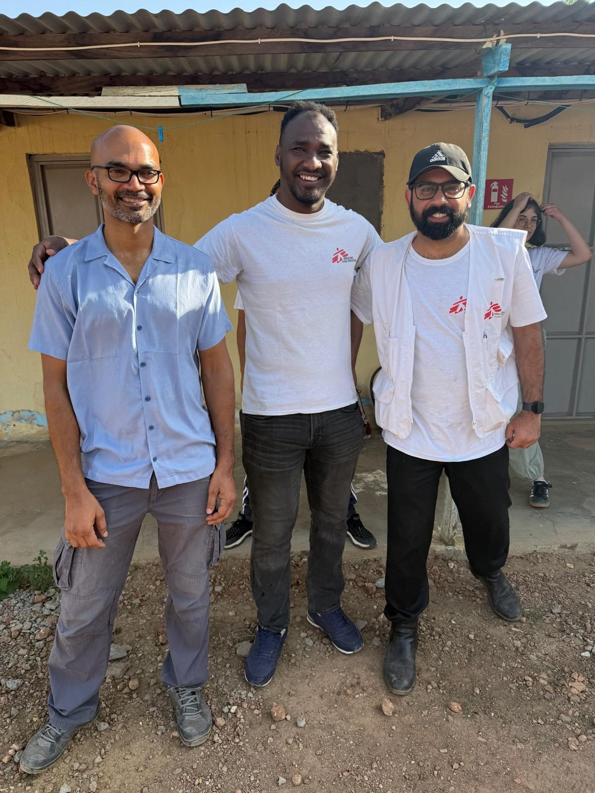 With colleagues at a health facility