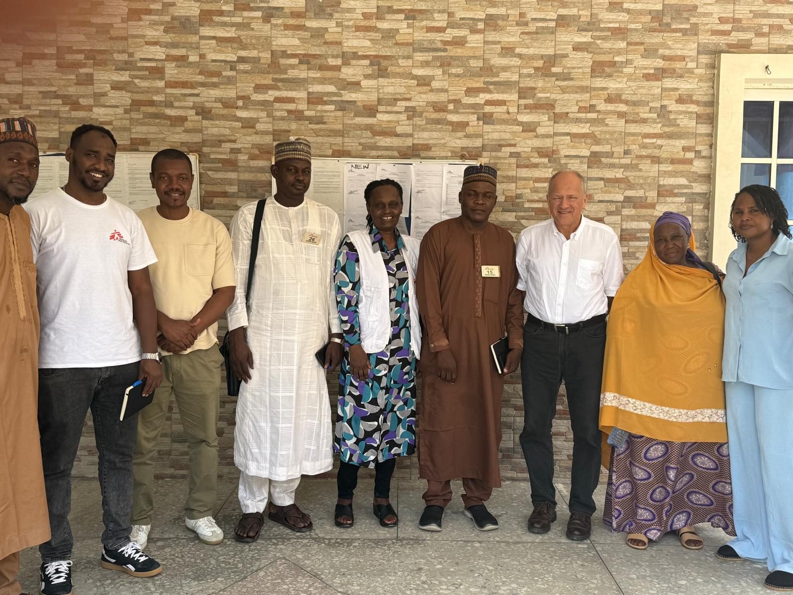 Group photograph with colleagues and partners