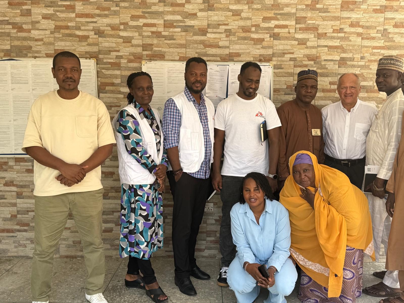 Team and partners after a meeting