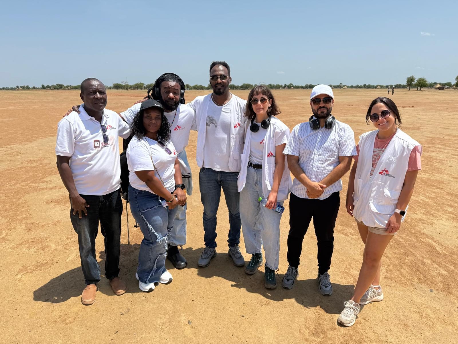 Health team at a field site