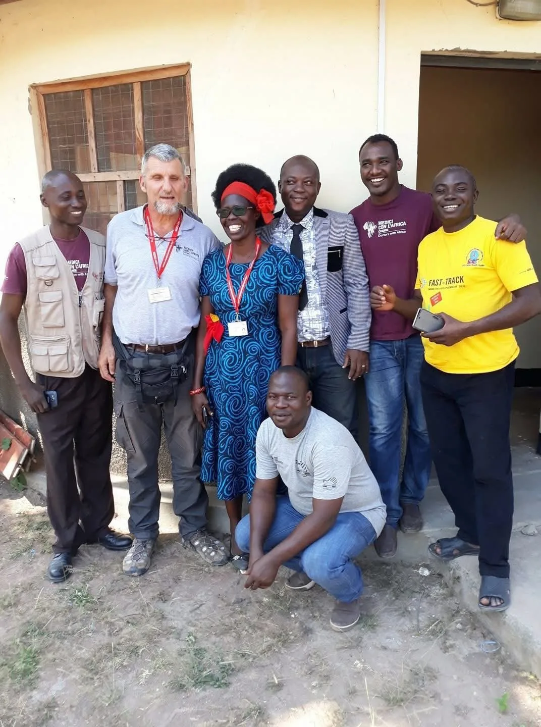 With colleagues from Doctors with Africa (CUAMM)